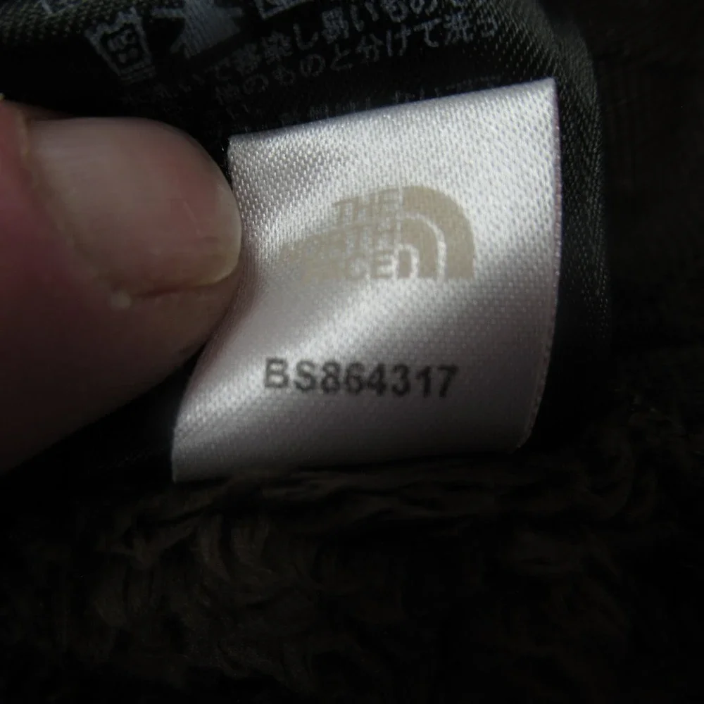 North Face Jacket Women Small Brown Hooded Pockets Sherpa Fleece SUPER SOFT
